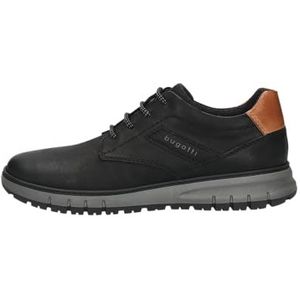 bugatti Heren 321-AOP01 sneakers, zwart, 44 EU, zwart, 44 EU