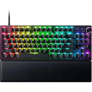 Razer Huntsman V3 Pro Tenkeyless 8KHz - TKL PC mechanisch gamingtoetsenbord - 8KHz HyperPolling - analoge optische switches - aanpasbaar 0,1-4,0mm - Snap Tap - Rapid Trigger - QWERTY US Layout | Zwart