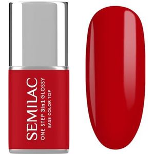 Semilac - S530 Scarlet - 3in1 One Step Glossy Gel Nagellak - 7 ml