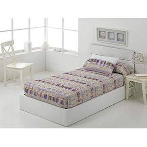 JVR Luna Dekbed, verstelbaar, polyester, paars, 150 cm bed