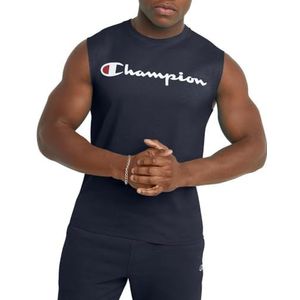 Champion T-shirt met grafisch muscle-hemd voor heren, legergroen, XL