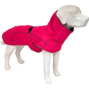 Croci Hiking hondenjas, waterdicht, voor honden, gevoerd, winterjas, thermovoering, K2, kleur fuchsia, maat 90 cm - 384 g
