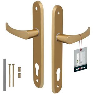 KOTARBAU® Deurkruk 90 mm links rechts voor profielcilinder goud deurbeslag deurkruk deurkruk deurkruk deurkruk deurkruk deurkruk kamerdeur jack aluminium