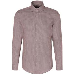 Seidensticker Zakelijk overhemd voor heren, regular fit, strijkvrij, Kent-kraag, lange mouwen, 100% katoen, lila, 41
