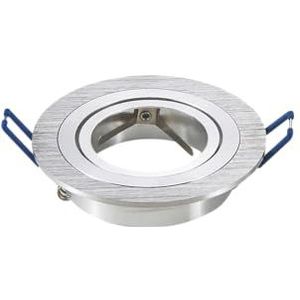 Unidirectionele lamphouder in elegante zilveren afwerking. Ideaal voor het moderniseren van kamers. Het minimalistische ontwerp combineert stijl en functionaliteit, perfect voor lampen thuis of op