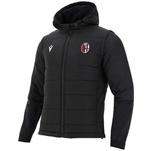 Macron Bfc M20 NER SR, bomberjas met afneembare mouwen Bologna FC 2020/21, heren, zwart, S