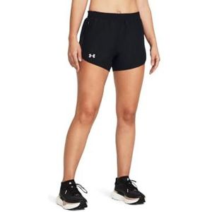 Under Armour UA Woven Wdmk Shorts, zwart/wit, YLG, Zwart/Zwart/Reflecterend, S