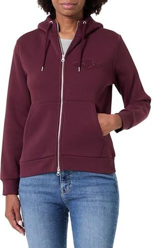 GANT - Sweatvest - Wijnrood - Capuchon - Lange Mouw