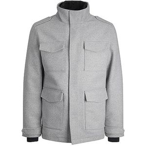 JACK & JONES Jprblaparker Wool Field JKT Sn jas voor heren, lichtgrijs gem., L