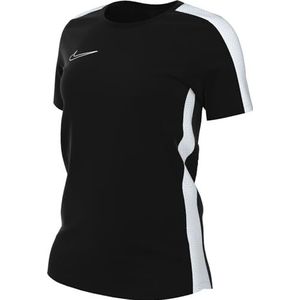 Nike DX0521-010 W W NK DF ACD23 Top SS Branded T-Shirt Dames Zwart/Wit Maat M, Zwart/Wit/Wit, M