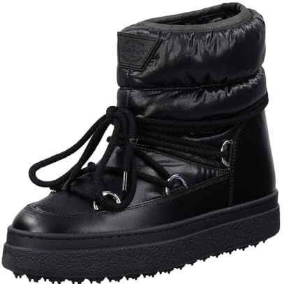 GANT Footwear Snowhill Enkellaarzen voor dames, zwart, 37 EU, zwart, 37 EU