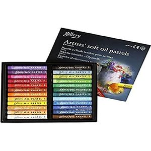 Galerij Olie Pastels Premium, dikte 10 mm, L: 7 mm, asstd kleuren, 24asstd