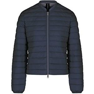 ECOALF, Aialf Damesjas van gerecycled polyester, met ronde hals, vulling van bont, ultralicht en comfortabel, damesjas, Indigo Blauw, S