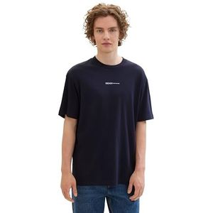 TOM TAILOR Denim Heren T-shirt, 11075, marineblauw, S