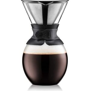 BODUM Giet over koffiezetapparaat met permanent filter, zwart, 1,5 l/55 oz