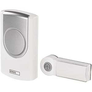 Emos - Draadloze Deurbel - Wit - Waterdicht - 36 Melodieën