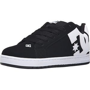 DC Heren Court Graffik Casual Low Top Skate Schoen Sneaker, Zwart, 42.5 EU