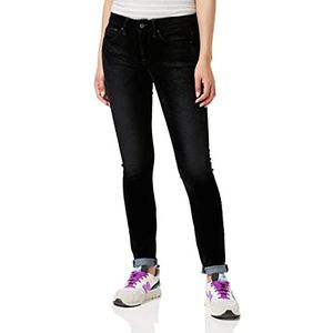 G-Star Raw 3301 Mid Waist Skinny Skinny Jeans dames,Black Iced Flock C478-b699,28W / 34L