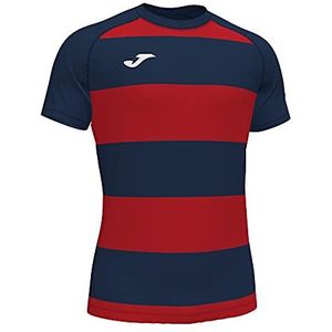 Joma XS T-Shirt Prorugby II, unisex volwassenen, marineblauw, rood