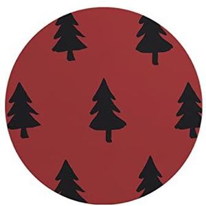 Questo Casa, Ronde digitaal bedrukte muismat, antislip onderkant, voor kantoor en thuis, diameter: 22 cm