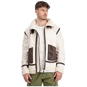 Alpha Industries - B-3 Arctic - Winterjas - Leer - Zwart