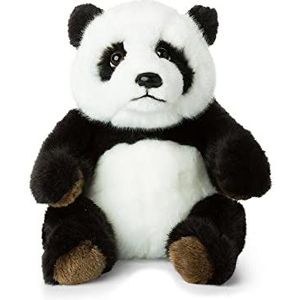 WWF 15183011 WWF00542 pluche Panda, realistisch vormgegeven pluche dier, ca. 22 cm groot en heerlijk zacht