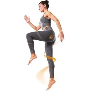 Guam Leggings Power Fit, maat S-M, 42-44, noviteit Fibramar anti-cellulitis, grijs gemêleerd, Grijs Melange, 38 NL