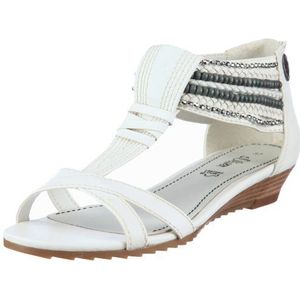 s.Oliver Casual sandalen voor dames, Wit Weiss Wit 100, 38 EU