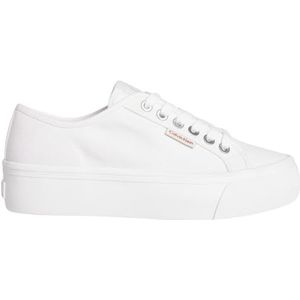 Sneakers - Effen - Textiel - Platte Hak