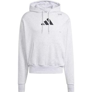 adidas Uniseks-Volwassen All-Gym Category Pump Cover Hoodie, light grey heather, L