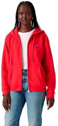 Levi's - Everyday Zip-Up Hoodie - Grijs - Katoen/Polyester