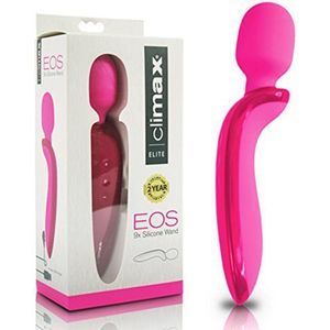 TOPCO Climax Elite EOS - roze oplaadbare 9x siliconen massage staaf