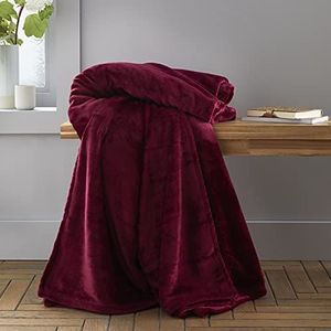 Catherine Lansfield Raschel Velvet Touch Deken 130x170cm Rood