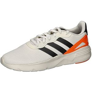 adidas Hardloopschoenen Nebzed Cloudfoam heren Schoenen , Core White Carbon Screaming Oranje , 42 2/3 EU