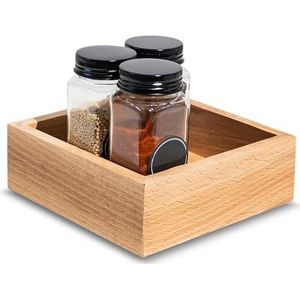 Opbergbox - Beukenhout - 15x15x5 cm - Compact en Duurzaam