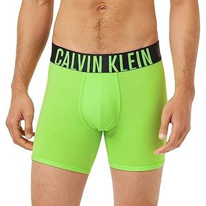 Calvin Klein Boxer Slips voor heren, Tropic Lime, Galaxy Grijs, S