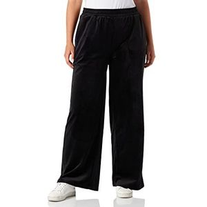 Urban Classics Dames Dames Dames High Waist Straight Velvet Sweatpants Trainingsbroek, zwart, 4XL