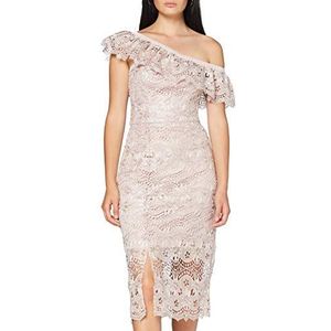 Chi Chi London Chi Kellen Jurk voor dames, Roze (Mink Mi), 34