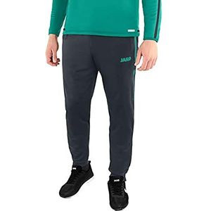 Jako Heren Competition 2.0 polyester broek, antraciet/turquoise, M