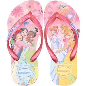 Havaianas Slim Princess Flip-Flop voor meisjes, Roze gloed, 2/2.5 UK Child