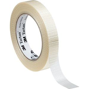 3M Tartan filament tape standaard 8954, 75 mm x 50 m, transparant (12 stuks)