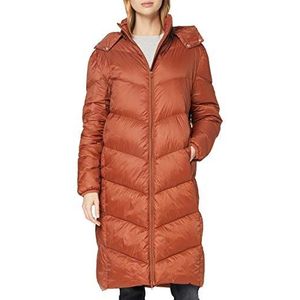 SPARKZ COPENHAGEN Dames Ava Puff lange jas - bruin - M