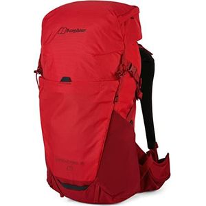 Berghaus Unisex Remote Hike Rugzak van 35 liter, comfortabele pasvorm, robuust design, rugzak voor mannen en vrouwen, 1 stuk, rood, Eén maat