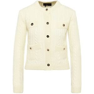 caspio Gebreid damesvest 11019576-CA06, wolwit, XL/XXL, wolwit, XL/XXL