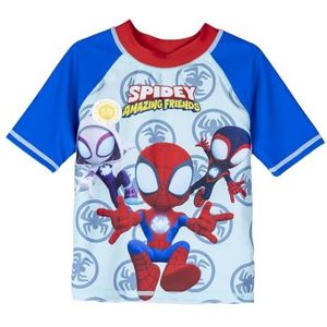 CERDÁ LIFE'S LITTLE MOMENTS Spidey Swim T-shirt voor jongens Rash Guard, Blauw en Rood, 2 jaar