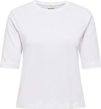 Jdy - Mila S/S Loose Top - Wit - Losse Pasvorm - Ronde Hals