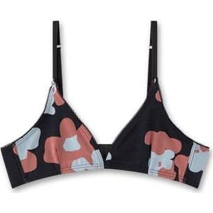 Sanetta Meisjesbeha Grijs| Comfortabele en aangename bustier voor meisjes van katoenmix. Ondergoed met bloemen Allover | Meisjesbustier, grijs, 152 cm