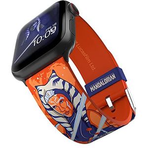 Star Wars The Mandalorian Ahsoka Tano Smartwatch-armband, officieel gelicentieerd product, compatibel met Apple Watch (niet inbegrepen)