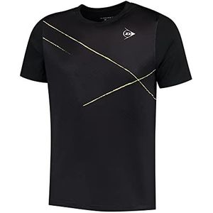 Dunlop Men's Game Tee 1 Tennis Shirt, Zwart, XS, zwart, XS
