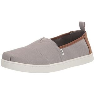 TOMS Alpargat, platte mocassin, Drizzle Grey, 38 EU, Grijs (Drizzle Grey)